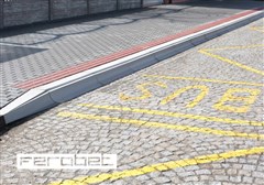 FEROBET Obrubník zastávkový přímý Standard Přírodní 100*40*29cm